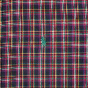 Ralph Lauren Shirt Mens Medium Classic Fit Red Plaid Button Down